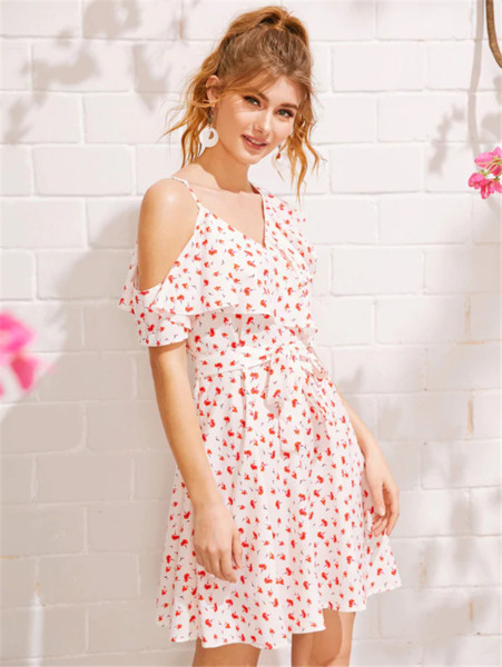 Rochie de vara dama cu cravata