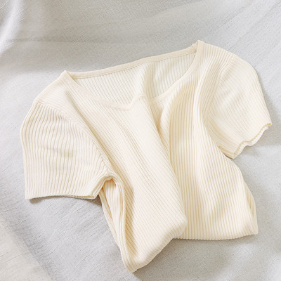 Tricou dama casual model uni cu maneca scurta in diferite culori