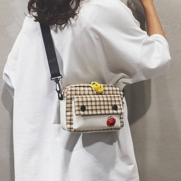 Geanta de umar dama in carouri de zi cu zi in mai multe culori