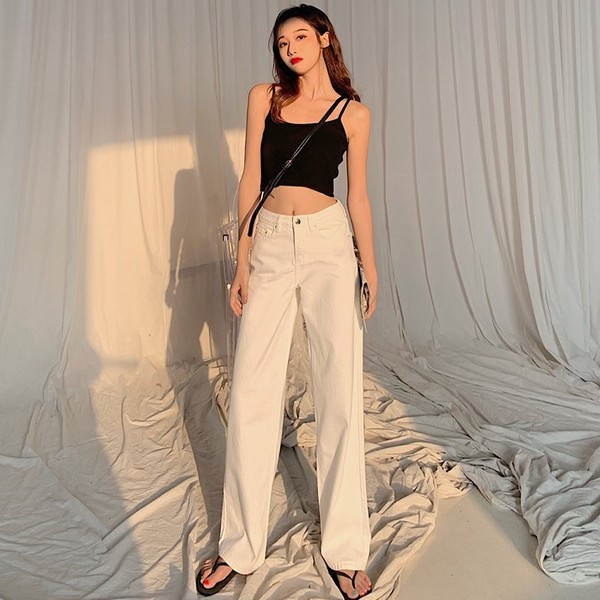 Blugi casual dama - model larg in doua culori