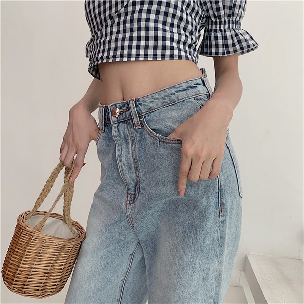 Blugi casual dama - model larg in doua culori