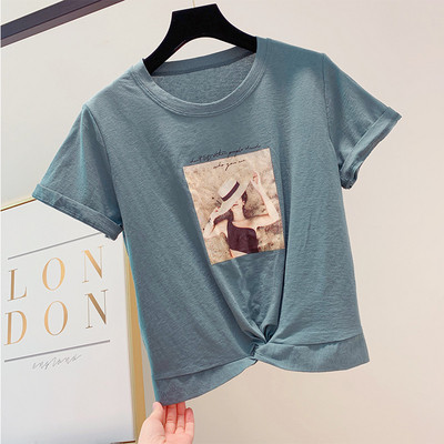 Tricou dama cu aplicatie in mai multe culori