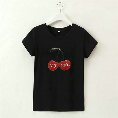 Tricou de dama modern in doua culori cu maneca scurta