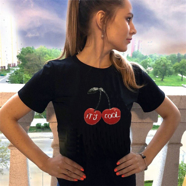 Tricou de dama modern in doua culori cu maneca scurta