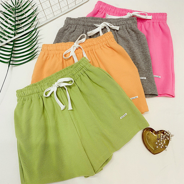 Pantaloni scurți casual dama cu elastic in patru culori