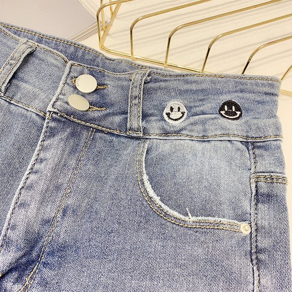 Blugi lungi de dama cu talie inalta