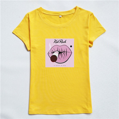 Tricou dama model nou cu aplicatie si decolteu O