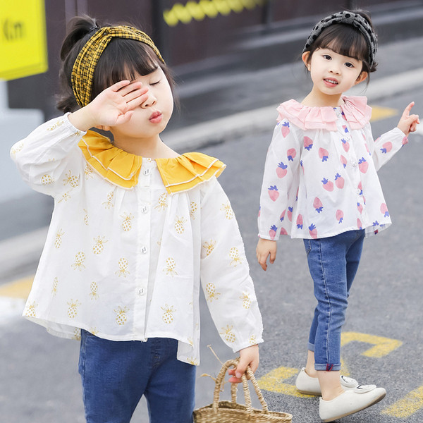 Cămașă actuală pentru copii în două culori pentru fete