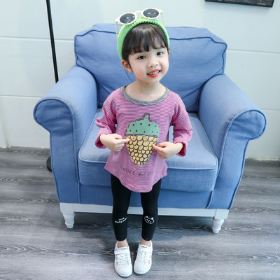 Bluză casual pentru copii cu aplicație-pentru fete