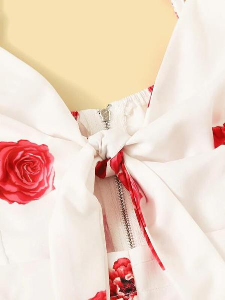 Κομψή γ υναικεία ολόσωμη φόρμα  με λεπτούς ιμάντες ώμου και floral σχέδιο