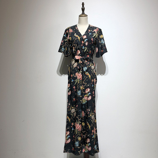 Salopeta dama in doua culori cu model