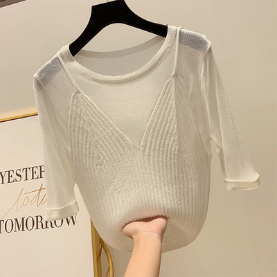 Bluza de dama cu maneci 3/4 in mai multe culori