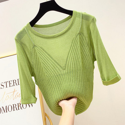 Bluza de dama cu maneci 3/4 in mai multe culori