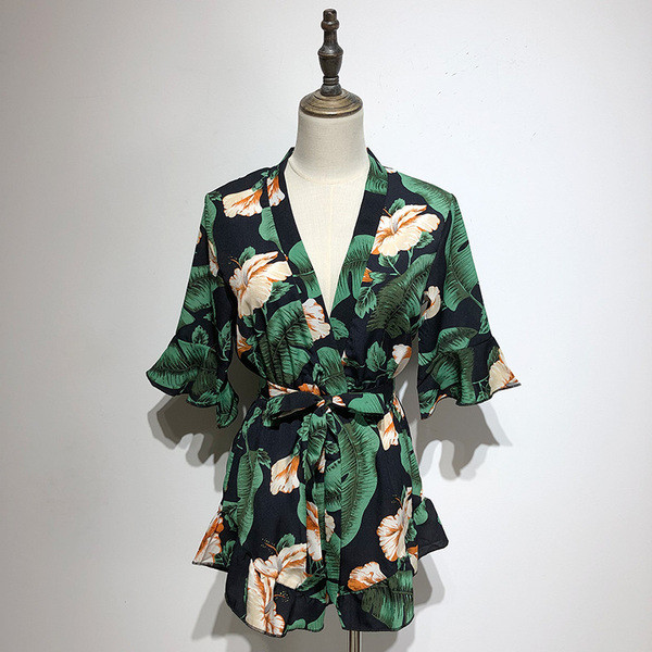 Γυναικεία ολόσωμη φόρμα με μανίκια 