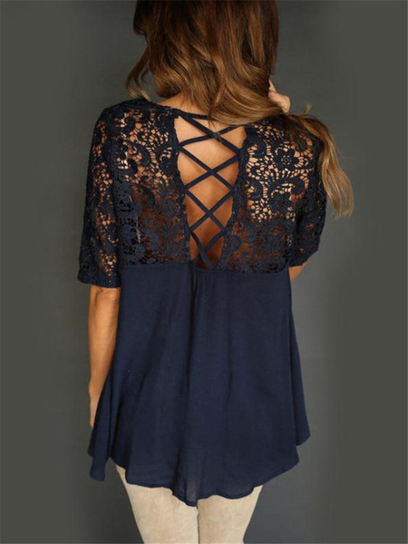 Bluza de dama cu maneci din dantela in trei culori