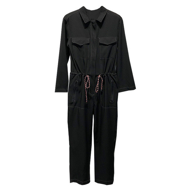 Γυναικεία ολόσωμη φόρμα μακρύ με τσέπες και κορδόνια στη  μέση