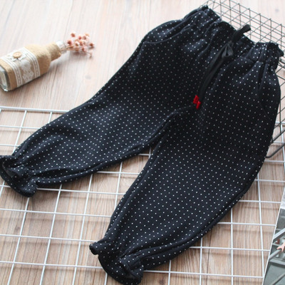 Pantaloni moderni pentru copii pentru fete cu buline