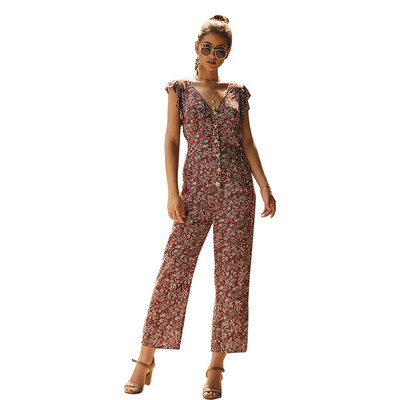 Salopeta casual dama cu model floral in mai multe culori