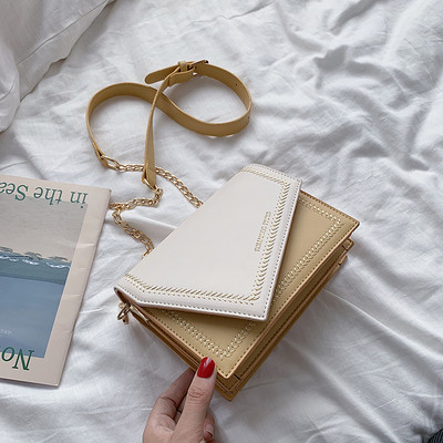 Geanta de dama din piele cu inchidere metalica in mai multe culori