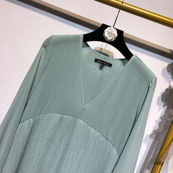 Rochie de damă lungă și largă cu mâneci lungi