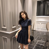 Rochie de dama actuala de culoare neagra - model croiat