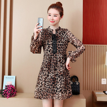 Rochie scurtă de damă elegantă cu model animal