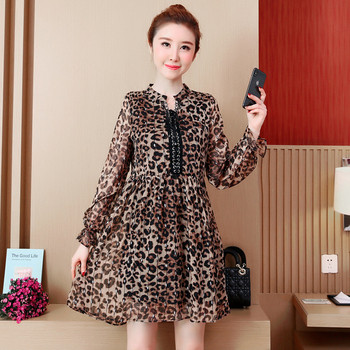 Rochie scurtă de damă elegantă cu model animal