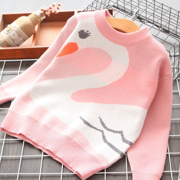 Model nou de pulover pentru fete pentru copii in doua culori