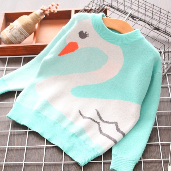 Model nou de pulover pentru fete pentru copii in doua culori