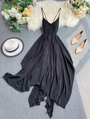 Rochie de dama cu bretele incrucisate de culoare neagra