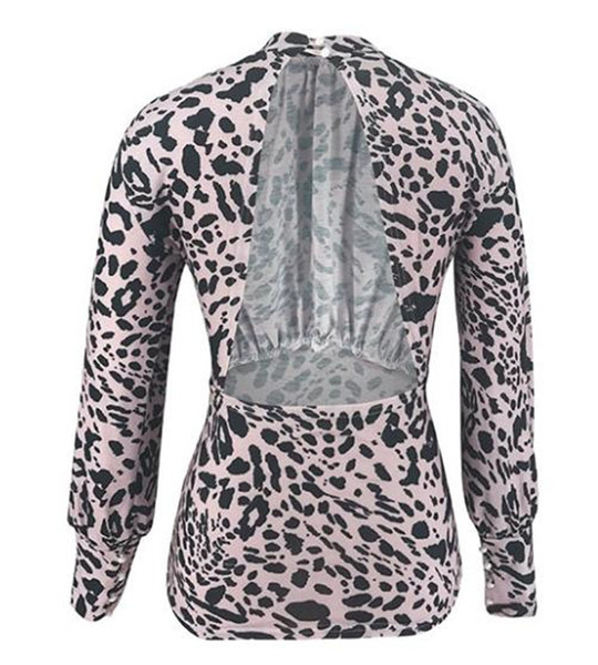 Bluză de damă modernă cu mâneci lungi și spate gol