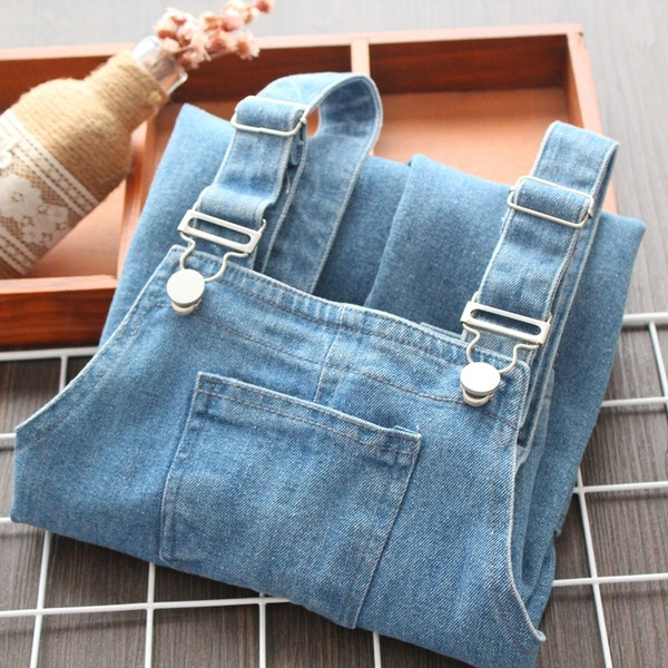 Model nou de salopeta pentru copii de culoare albastra pentru fete