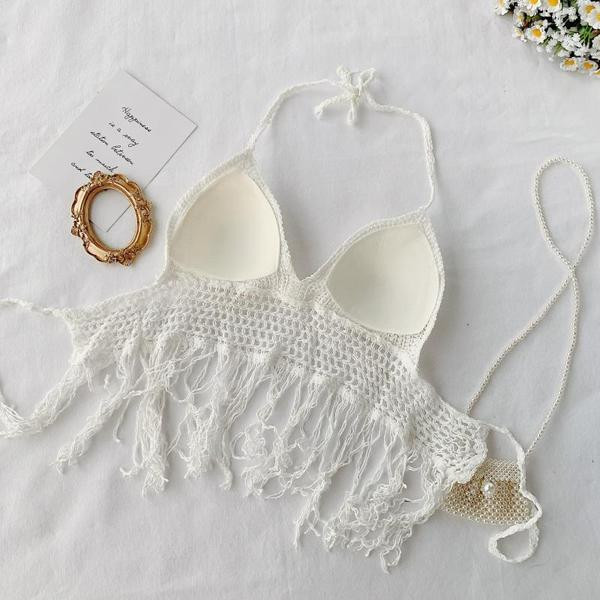 Top de damă tricotat în trei culori