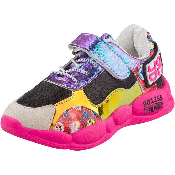 Adidași moderni pentru copii pentru fete în alb și negru