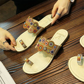 Papuci moderni de dama in doua culori