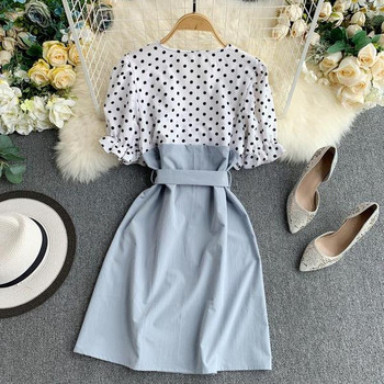 Rochie de dama cu decolteu in V in mai multe culori