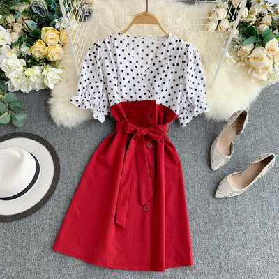 Rochie de dama cu decolteu in V in mai multe culori