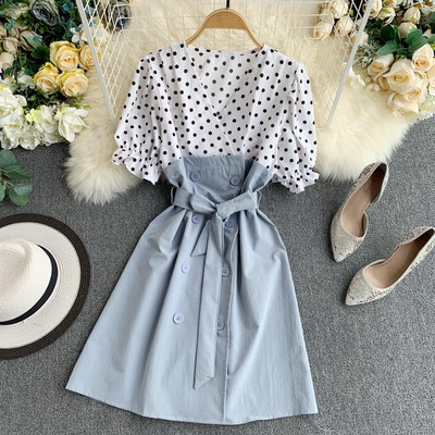 Rochie de dama cu decolteu in V in mai multe culori