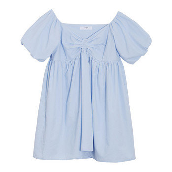 Rochie casual dama de culoare albastra - model croiala