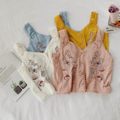 Maieu modern de dama cu broderie si nasturi in mai multe culori