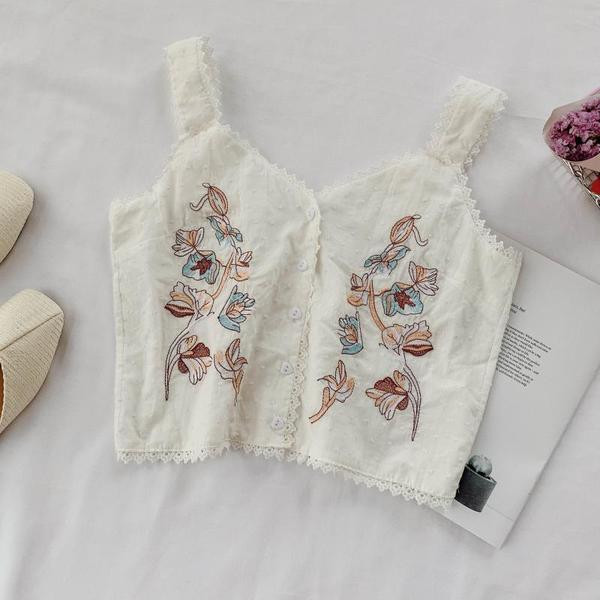 Maieu modern de dama cu broderie si nasturi in mai multe culori