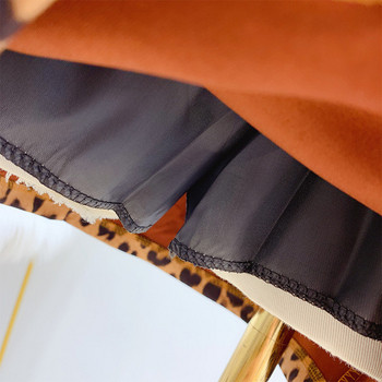 Fusta dama cu model leopard in doua culori