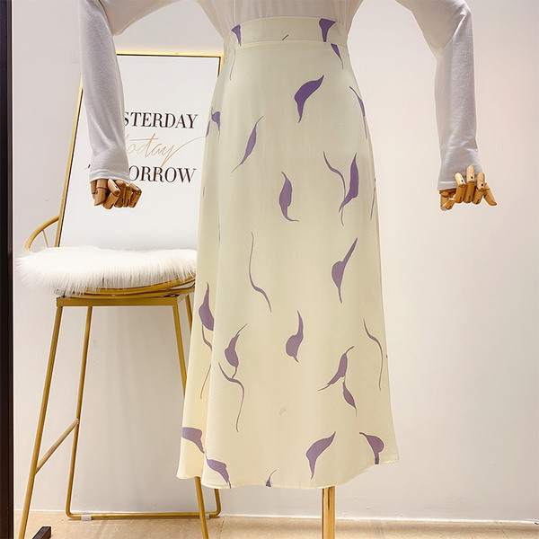 Fusta de dama cu talie inalta in trei culori