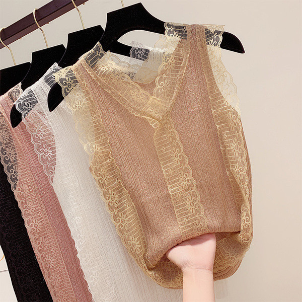 Maieu de dama cu dantela in mai multe culori