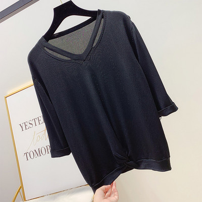 Bluza dama cu decolteu in V - model simplu