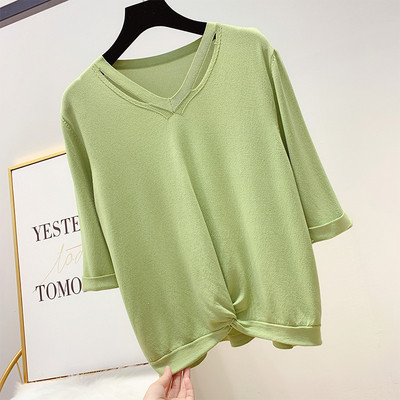 Bluza dama cu decolteu in V - model simplu