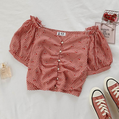 Bluza dama in carouri in mai multe culori