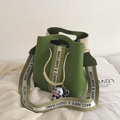 Geanta de dama din piele cu accesoriu in mai multe culori