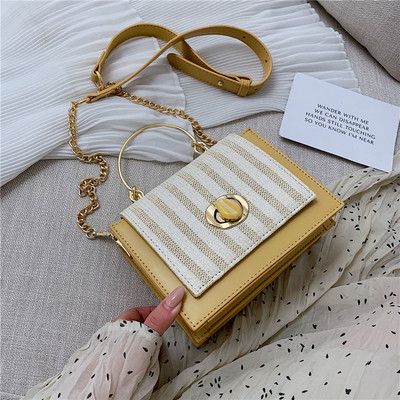 Geanta de dama cu inchidere metalica in patru culori