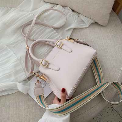 Geanta de dama din piele cu doua manere in cinci culori